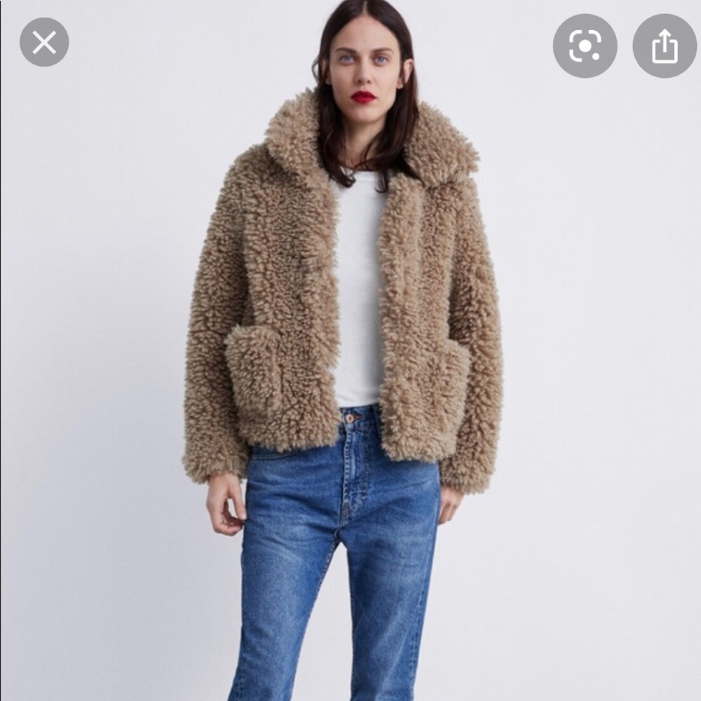 Zara teddy jacket